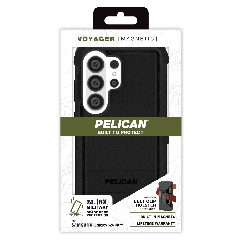 Pelican - Voyager Case with Magnet and Holster for Samsung Galaxy S26 Ultra