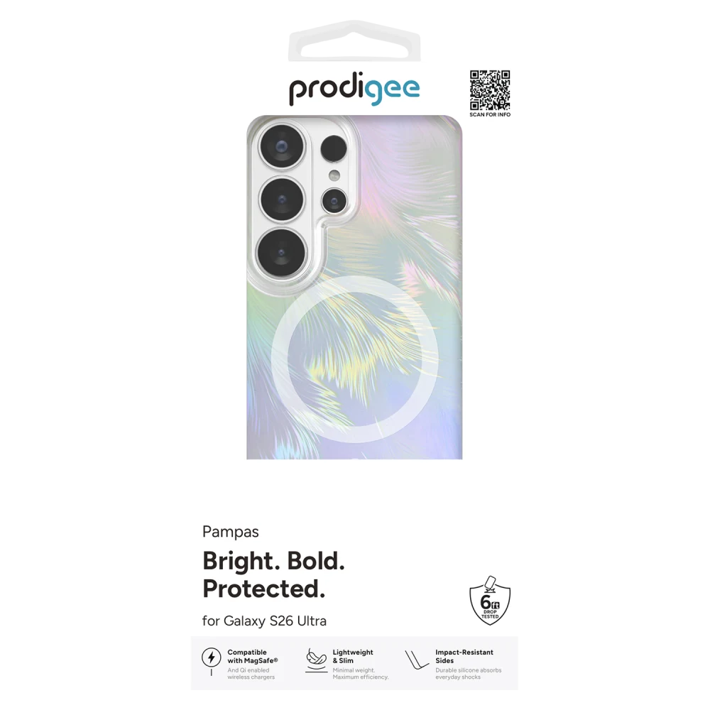Prodigee - Pampas MagSafe Case for Samsung Galaxy S26 Ultra - Ice