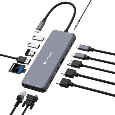 Verbatim® USB-C Pro 14-Port Hub