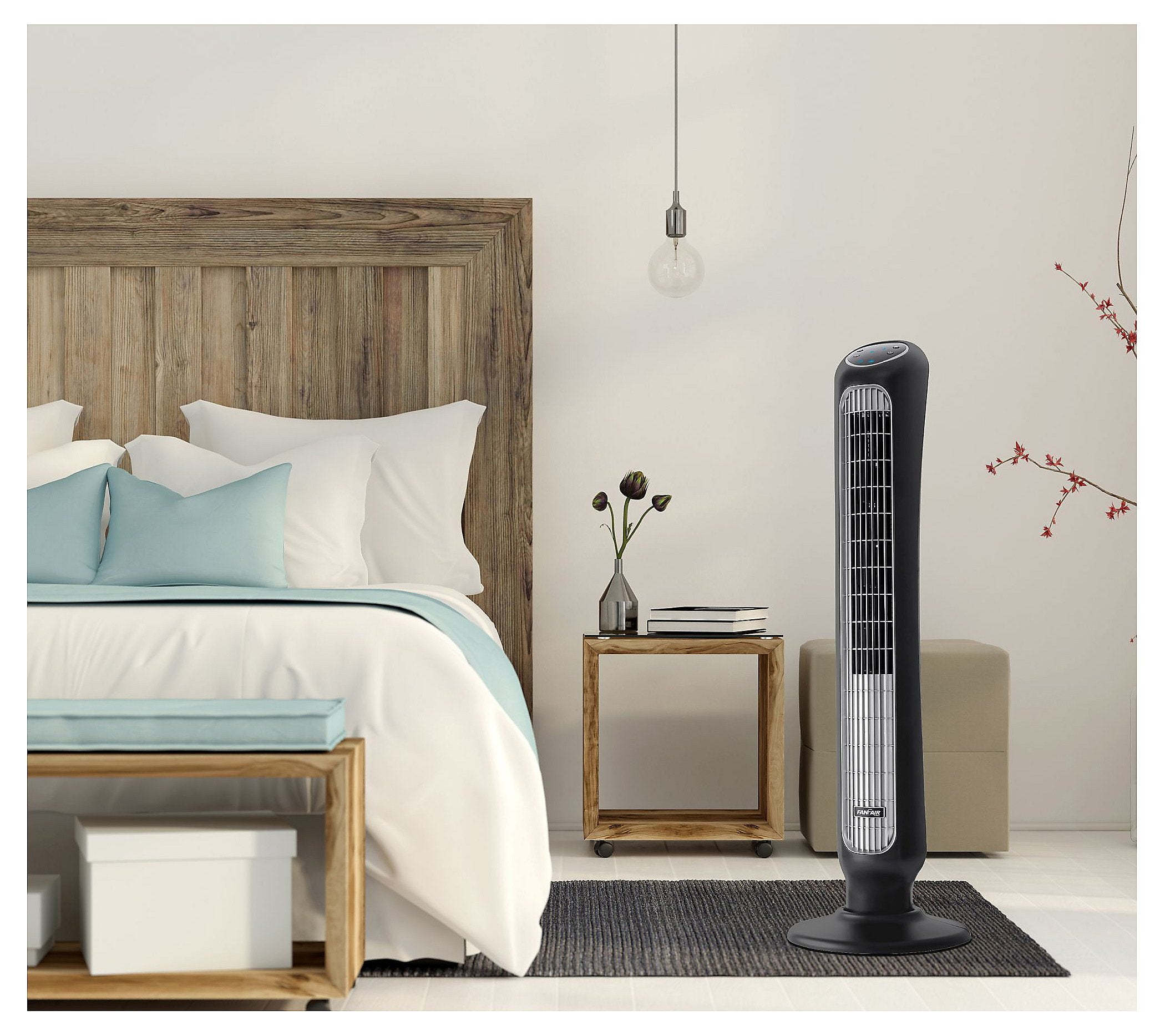 FanFair 43" 5 Speed Oscillating Tower Fan w/ Remote
