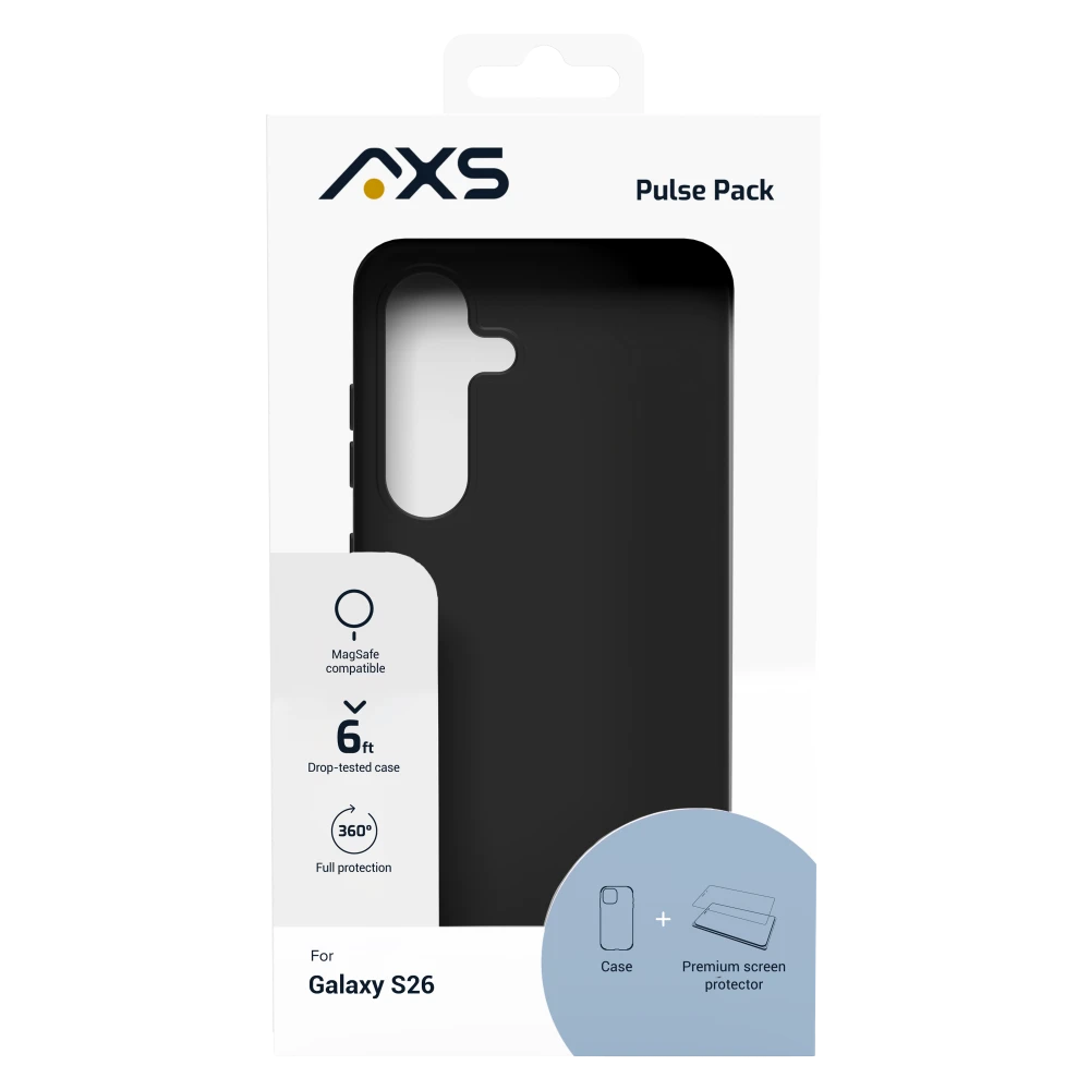 AXS - Pulse MagSafe Case with ARMORGlass Pro Screen Protector for Samsung Galaxy S26