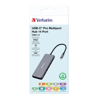 Verbatim® USB-C Pro 14-Port Hub
