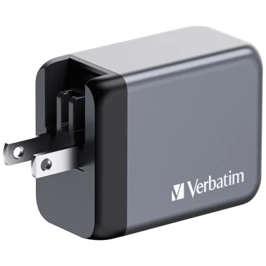 Verbatim® 65-Watt 3-USB-Port GaN Wall Charger