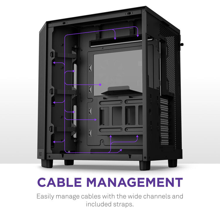 NZXT H6 Flow Mid-Tower Case (Black)