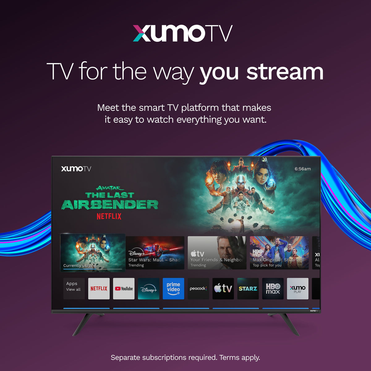 Element 43” 4K UHD HDR Frameless Xumo TV