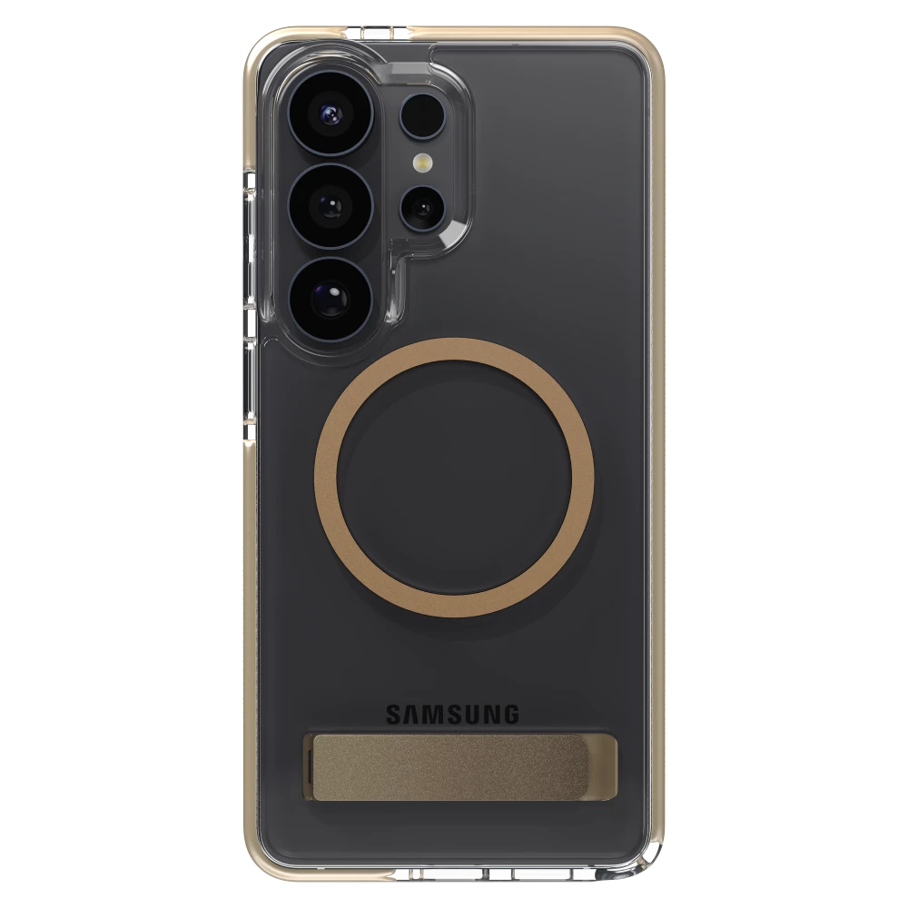 ZAGG - Santa Cruz Snap Case with Kickstand for Samsung Galaxy S26 Ultra - Titanium Gray