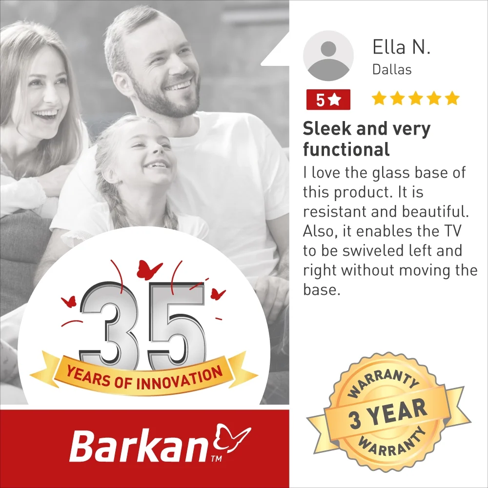 Barkan S320 13"-65" Swivel & Tilt TV Tabletop Stand