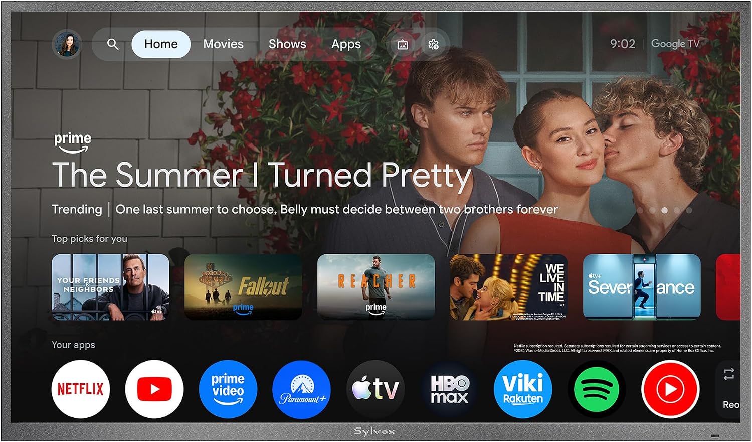 Sylvox 55" Deck Pro 3.0 Outdoor 4K Weatherproof Smart Google TV (2026)