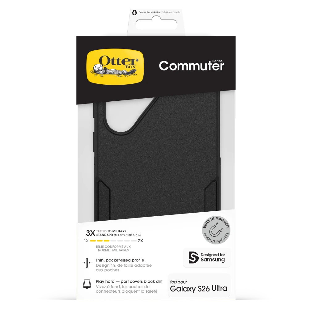 OtterBox - Commuter Magnetic Case for Samsung Galaxy S26 Ultra - Black