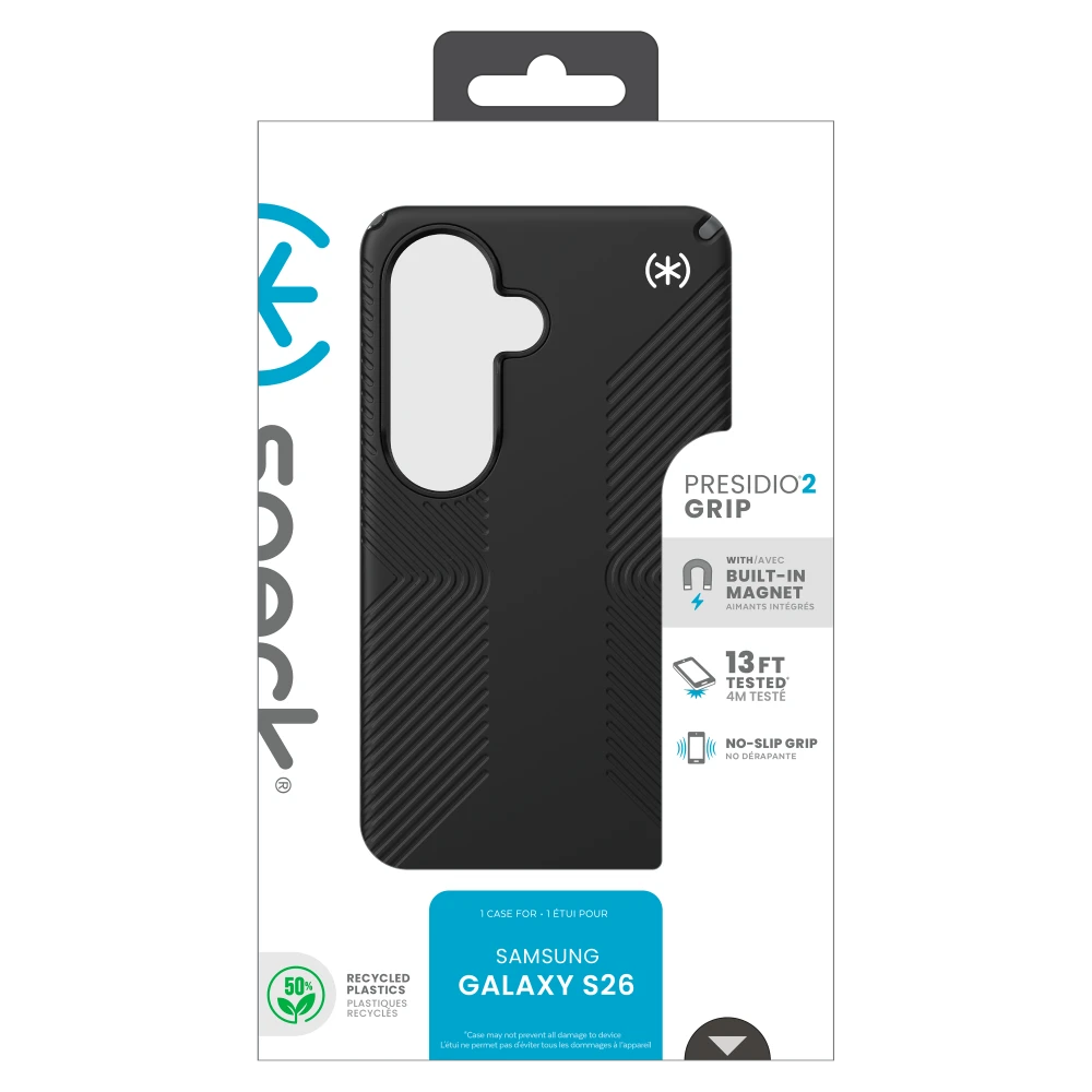Speck - Presidio2 Grip Case with Magnet for Samsung Galaxy S26 - Black