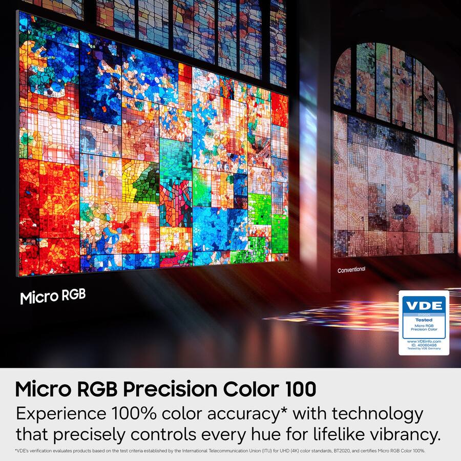 Samsung R95H Series 75" Micro RGB 4K UHD Glare-Free HDR Smart TV with SamsungVisionAI (2026)