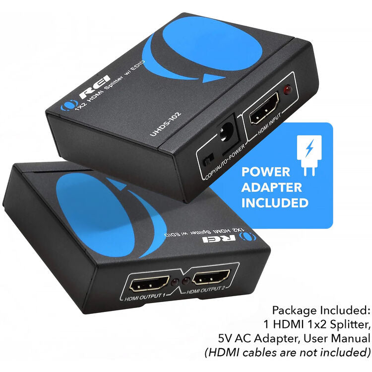 OREI HDS-102 1x2 4K HDMI Splitter