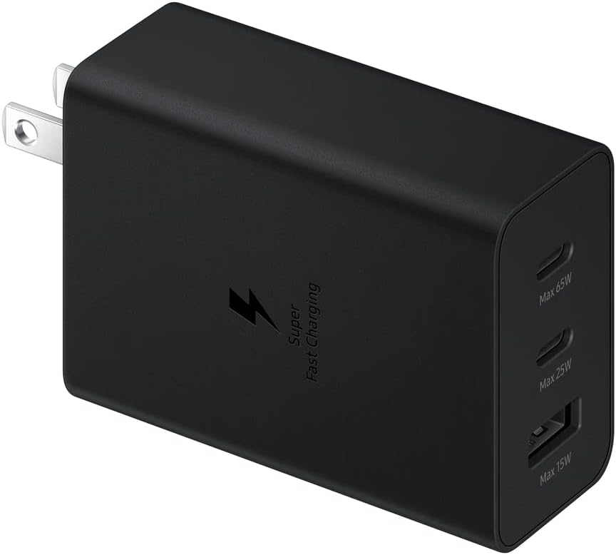 Samsung 65W Fast Charge Power Adapter Trio (1x USB-A & 2x USB-C)