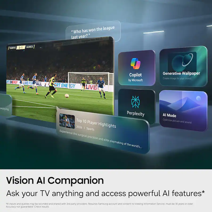 Samsung R95H Series 75" Micro RGB 4K UHD Glare-Free HDR Smart TV with SamsungVisionAI (2026)