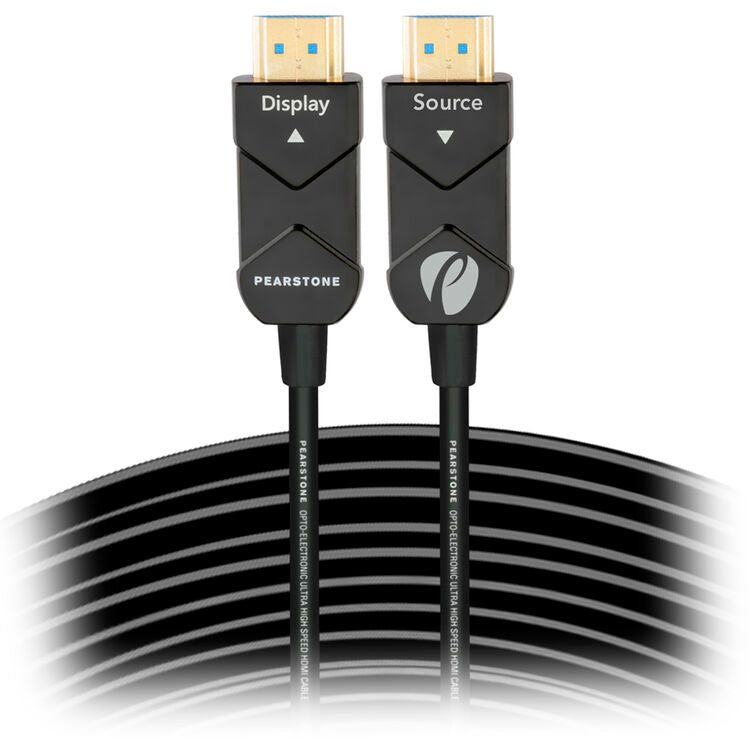 Pearstone 100 FT 8K Hybrid Optical HDMI Cable