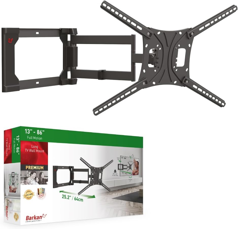 Barkan 4400 13"-86" Full Motion Articulating TV Wall Mount
