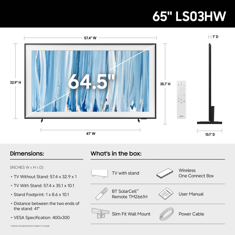 Samsung LS03HW The Frame Pro 55" 4K HDR Smart Quantum Dot Mini-LED TV (2026)