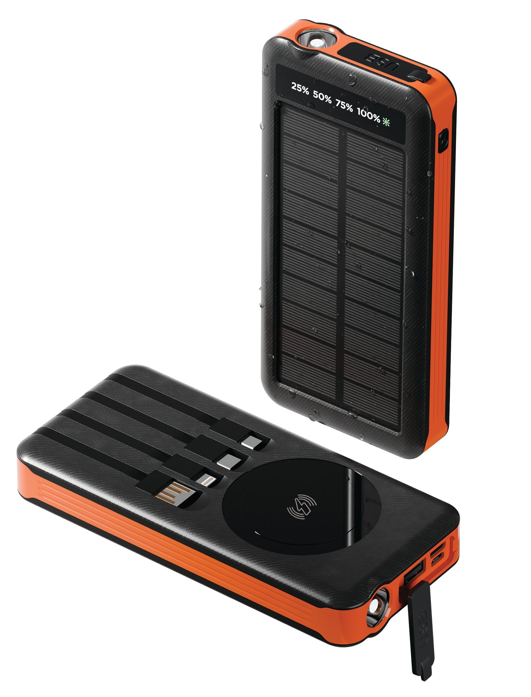 Chargeworx Solar Powered 16,000mAh Power Bank