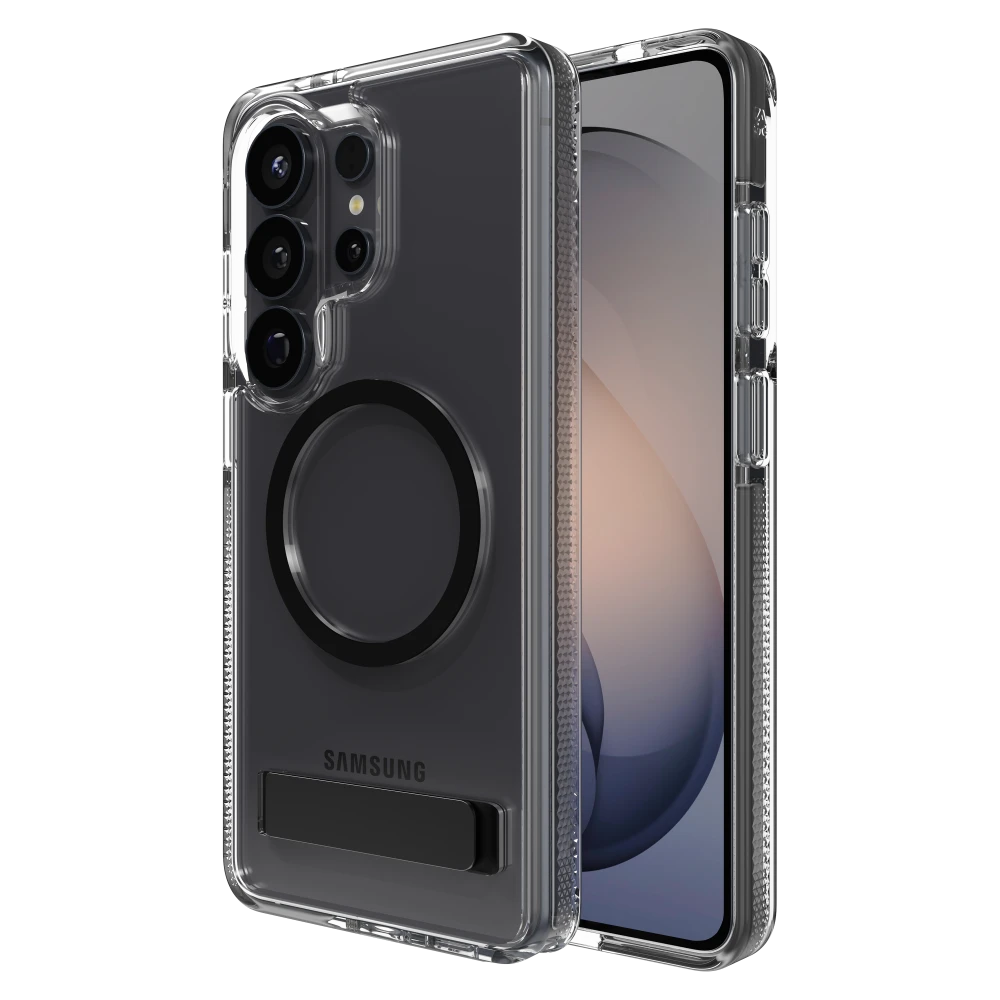 ZAGG - Santa Cruz Snap Case with Kickstand for Samsung Galaxy S26 Ultra - Black