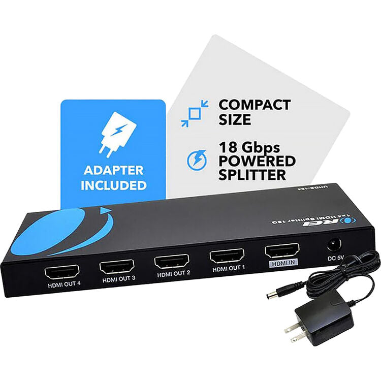 OREI UHDS-104 1x4 4K HDMI Splitter