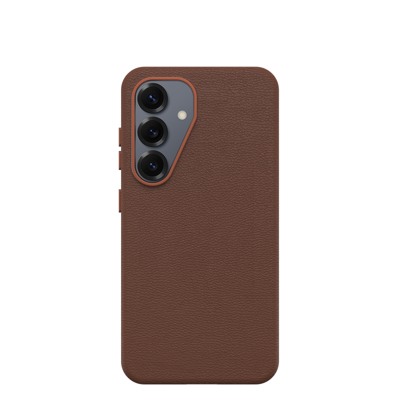 OtterBox - Symmetry Cactus Leather Case for Samsung Galaxy S25 - Rich Adobe