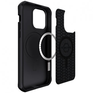 ItSkins Ballistic Nylon Case with MagSafe for Apple iPhone 15 Plus (Black)