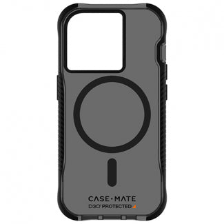 Case-Mate Tough Grip Case with MagSafe for Apple iPhone 15 Pro (Smoke)