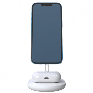 Tekya 2-In-1 Qitek Magstand Magsafe Wireless Charger
