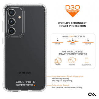 Case-Mate Ultra Tough D30 Case for Samsung Galaxy S24 Plus (Clear)