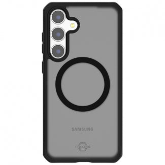 ItSkins Hybrid Frost Case with MagSafe for Samsung Galaxy S24 (Black)