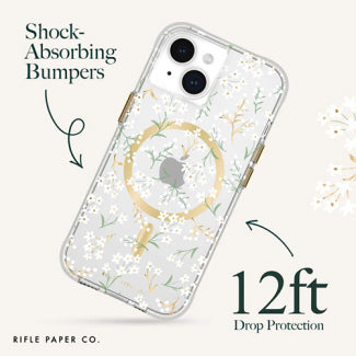 Rifle Paper Co. Case with MagSafe for Apple iPhone 15 (Petite Fleurs)