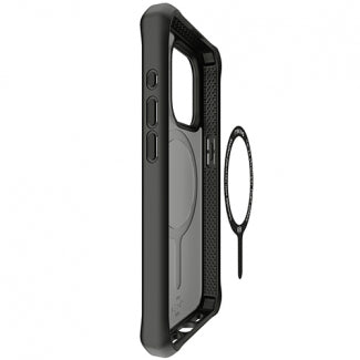 ItSkins Hybrid Frost Case with MagSafe for Apple iPhone 15 Pro Max (Black)