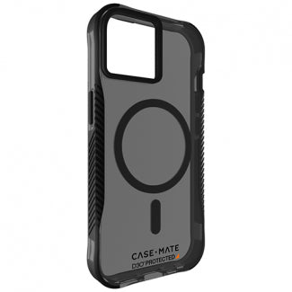 Case-Mate Tough Grip Case with MagSafe for Apple iPhone 15 (Smoke)