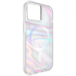 Case-Mate Soap Bubble Case with MagSafe for Apple iPhone 15 Plus (Iridescent)