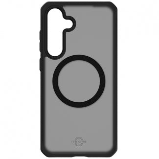 ItSkins Hybrid Frost Case with MagSafe for Samsung Galaxy S24 (Black)