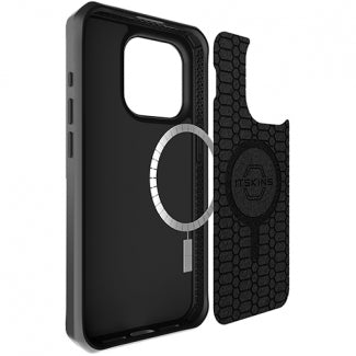 ItSkins Ballistic Nylon Case with MagSafe for Apple iPhone 15 Pro (Black)