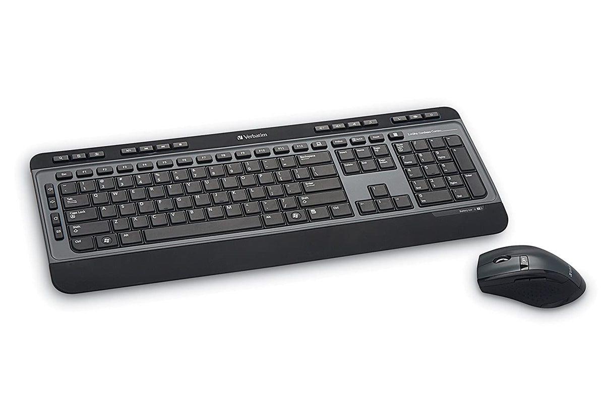 Verbatim Wireless Multimedia Keyboard & 6-Button Mouse Combo
