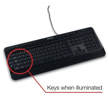 Verbatim Illuminated Wired Keyboard