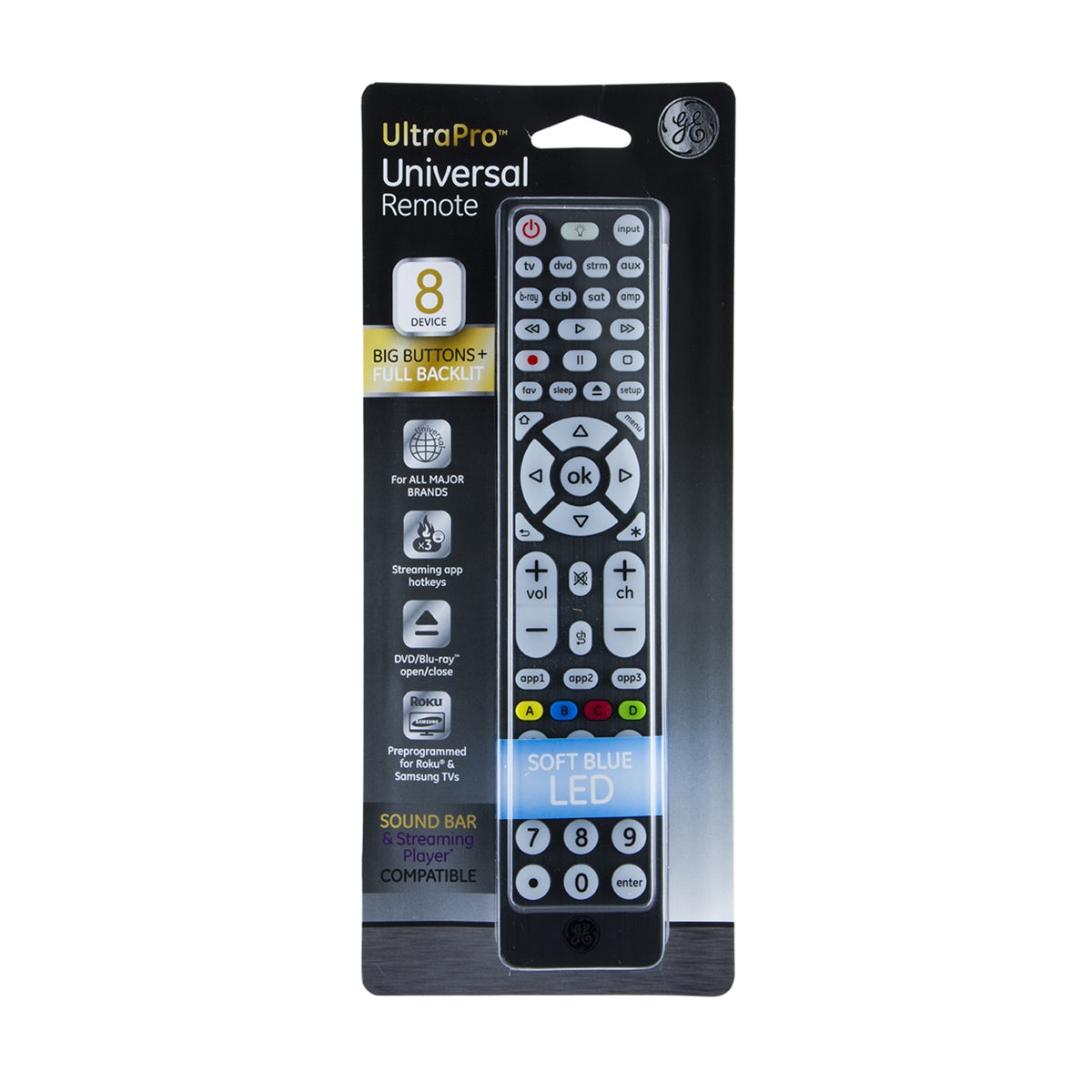 GE 37123 8-Device Streaming Universal Remote
