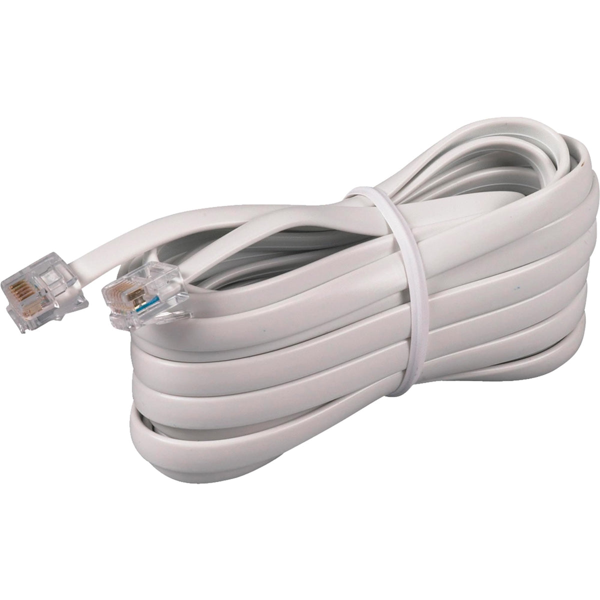 RCA Phone Line Cord 15ft (White)