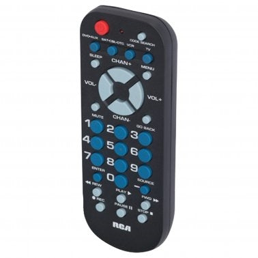 RCA RCR504BE 4-Device Palm-Sized Universal Remote