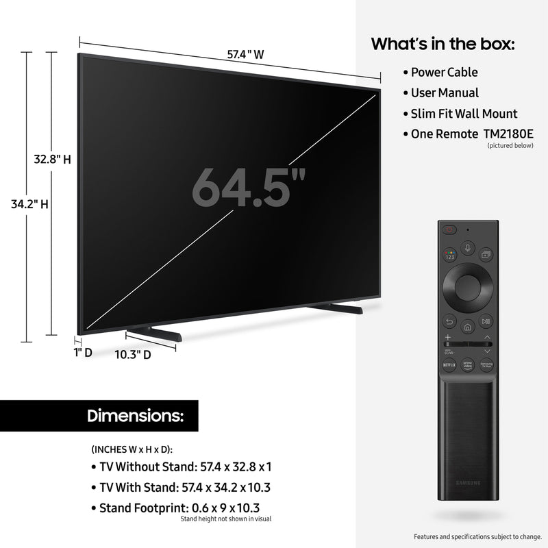 Samsung The Frame LS03A 50" Class 4K UHD Smart QLED TV