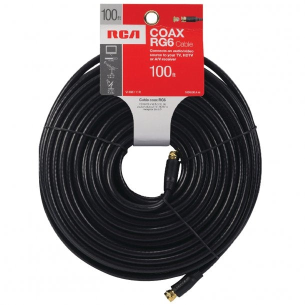 RCA RG6 Coaxial Cable (100ft)