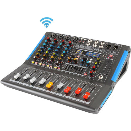 Pyle 4-Channel Bluetooth® Studio Pro Audio DJ Mixer