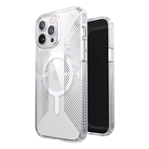 Speck Presidio Perfect-Clear Grip Case with MagSafe for iPhone 13 Pro Max (Clear)