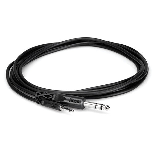 Hosa Technology Stereo Mini Male to Stereo 1/4" Male Cable (10')