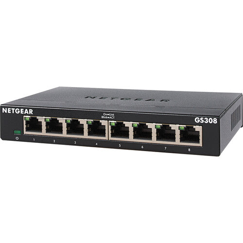 Netgear GS308 8-Port Business Essentials Gigabit Ethernet Unmanaged Switch