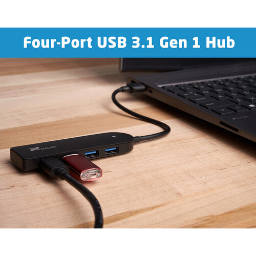 Xcellon 4-Port Slim USB 3.1 Gen 1 Type-A Hub