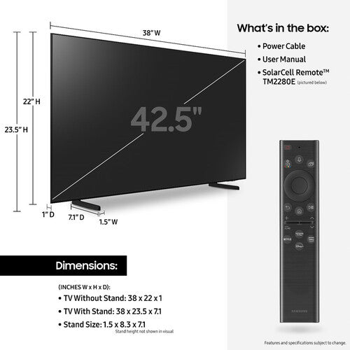Samsung Q60B 43" Class QLED 4K Smart TV (2022)