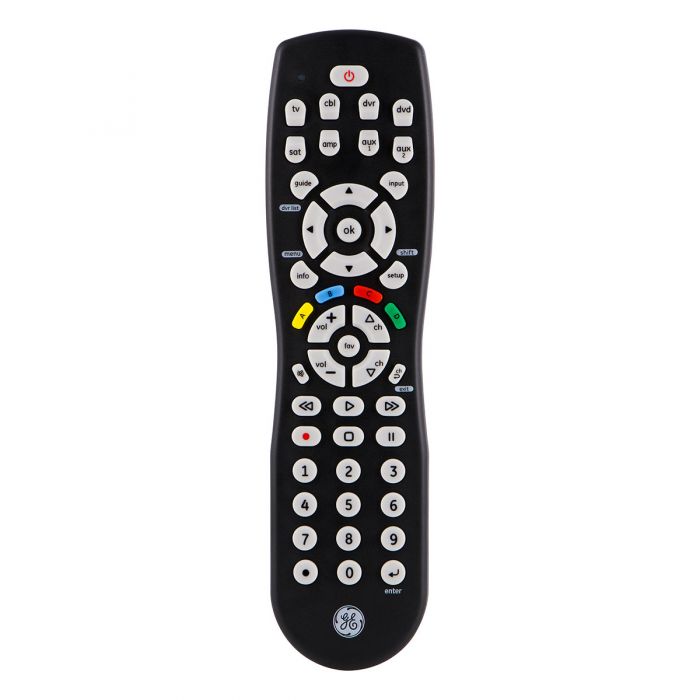 GE 34929 8-Device Universal Remote, Black